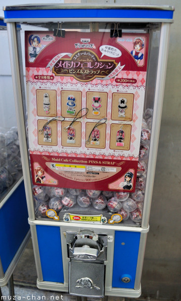 Gashapon Mashine - Maid Cafe Collection Pins and Strap, Tokyo Gashapon Mashine - Maid Cafe Collection Pins and Strap, Tokyo