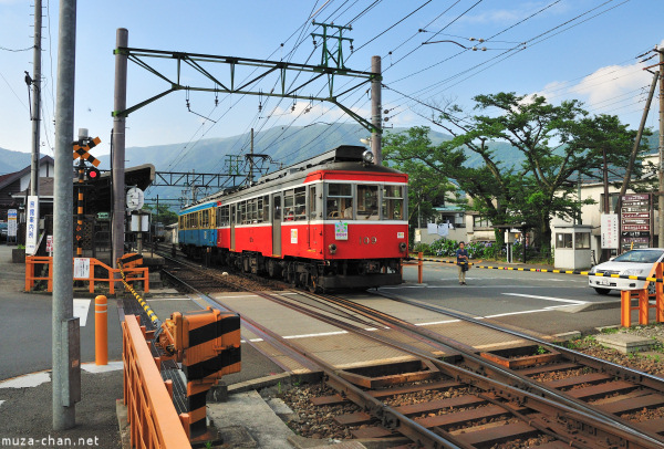 Hakone Tozan train, series 'Moha 2', at Gora Hakone Tozan train, series 'Moha 2', at Gora