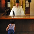Interior of main hall at Meiji Jingu 