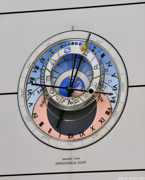 Astronomical clock Shinjuku i-Land