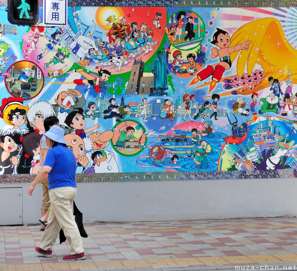 Astro Boy mural painting, Takadanobaba, Tokyo Astro Boy mural painting, Takadanobaba, Tokyo