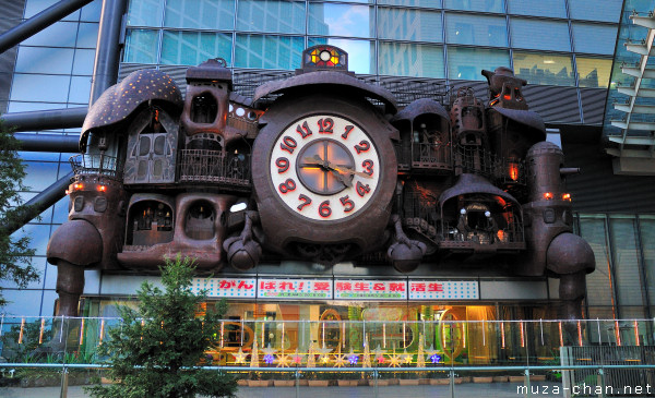 Hayao Miyazaki: NI-TELE really BIG clock, Nippon Television Tower, Tokyo