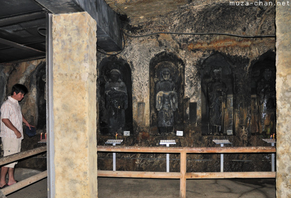 Inside the Benten-kutsu Cave, Hasedera Temple, Kamakura