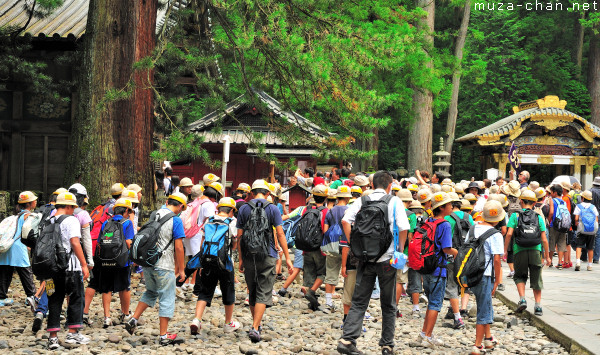 Tourist crowd at Toshougu Shrine, Nikko Tourist crowd at Toshougu Shrine, Nikko