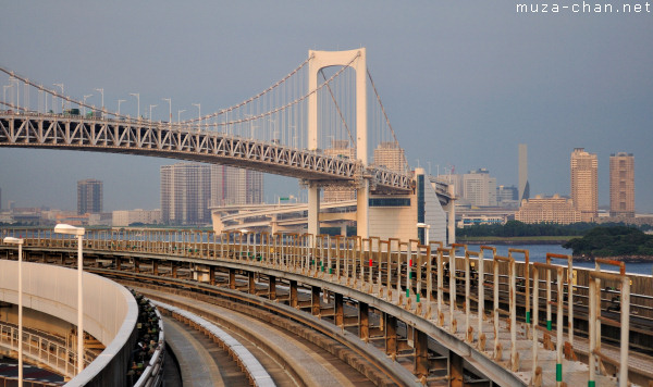 Rainbow Bridge, viewed from Yurikamome, Tokyo Rainbow Bridge, viewed from Yurikamome, Tokyo