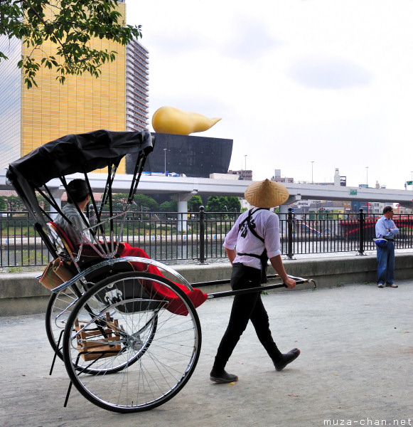 Rickshaw in Sumida Park, Tokyo Rickshaw in Sumida Park, Tokyo