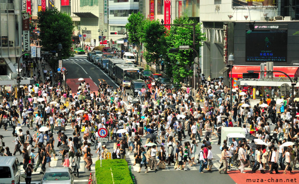 Shibuya Scramble Crossing Crowd