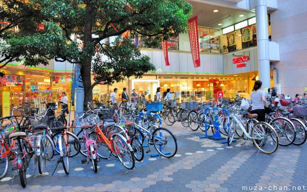 Bicycles in Japan, Asakusa, Tokyo Bicycles in Japan, Asakusa, Tokyo