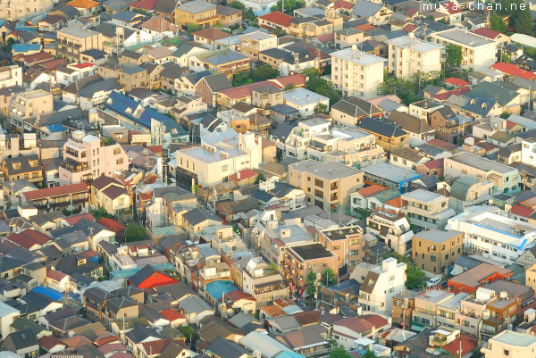 Colorful houses in Japan, Tokyo