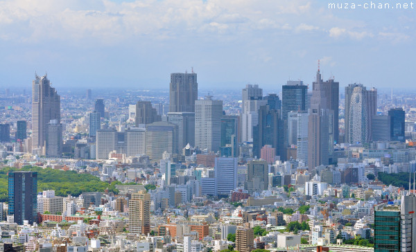 Nishi-Shinjuku Skyscrapers, View from Roppongi Hills Observatory, Tokyo Nishi-Shinjuku Skyscrapers, View from Roppongi Hills Observatory, Tokyo