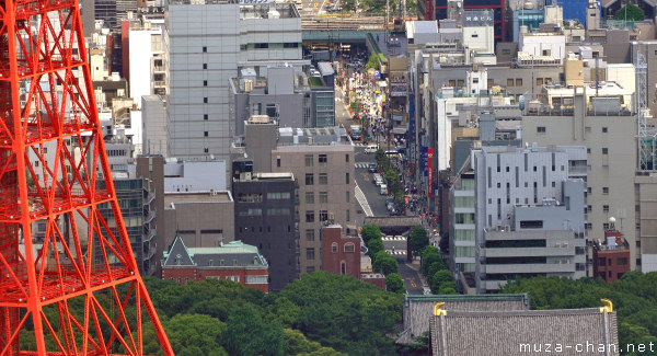 Zojo-ji Temple, View from Roppongi Hills Observatory, Tokyo Zojo-ji Temple, View from Roppongi Hills Observatory, Tokyo