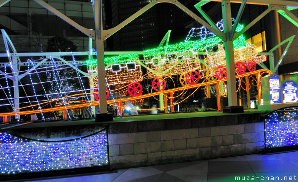 Mile Marker Zero Winter Illumination, Shiodome, Tokyo Mile Marker Zero Winter Illumination, Shiodome, Tokyo