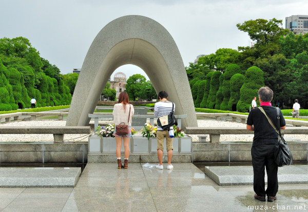 Cenotaph for the A-bomb Victims, Hiroshima Peace Memorial Park, Hiroshima Cenotaph for the A-bomb Victims, Hiroshima Peace Memorial Park, Hiroshima