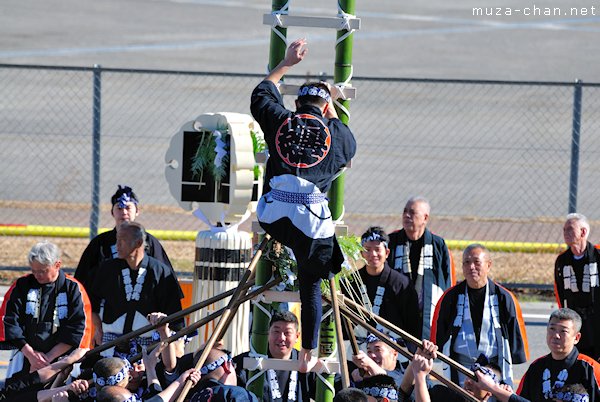 Dezome-shiki (New Year's Parade of Firemen), Odaiba, Tokyo