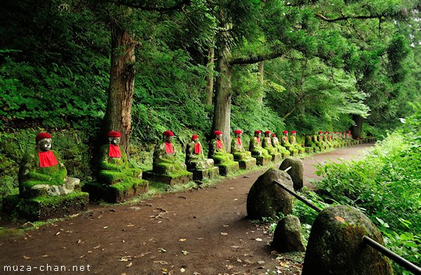 Jizo statues, Kanmangafuchi Abyss, Nikko Jizo statues, Kanmangafuchi Abyss, Nikko