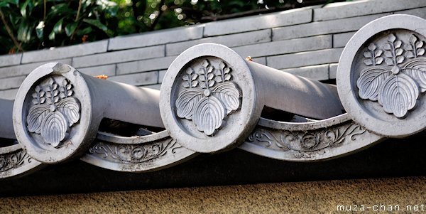 Traditional Japanese roof tiles
