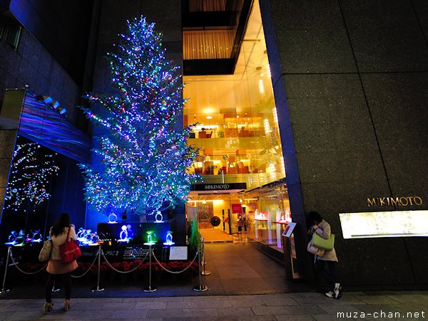 Tokyo Christmas Illuminations, Mikimoto Jumbo Christmas Tree Tokyo Christmas Illuminations, Mikimoto Jumbo Christmas Tree