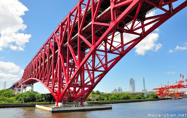 Osaka Minato Bridge, Osaka Bay Osaka Minato Bridge, Osaka Bay