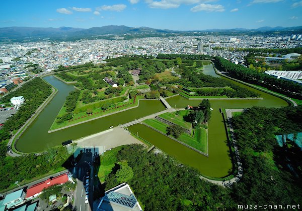 Goryokaku fort, View from Goryokaku Tower, Hakodate Goryokaku fort, View from Goryokaku Tower, Hakodate