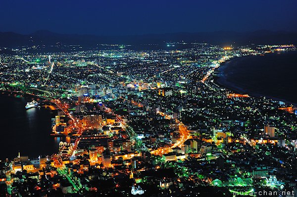 Hakodate, View from Mount Hakodate Observatory Hakodate, View from Mount Hakodate Observatory