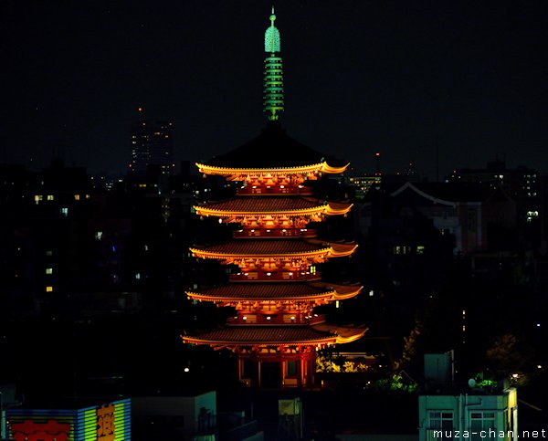 Pagoda, Senso-ji Temple, Asakusa, Tokyo Pagoda, Senso-ji Temple, Asakusa, Tokyoo
