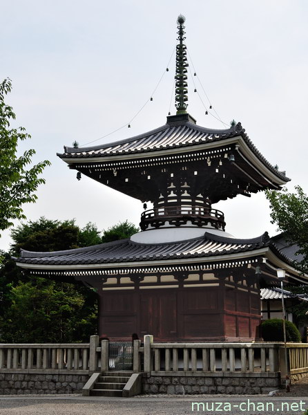 Japanese traditional architecture, Tahoto pagoda at Gokoku-ji Temple, Tokyo Tahoto, Gokoku-ji Temple, Tokyo