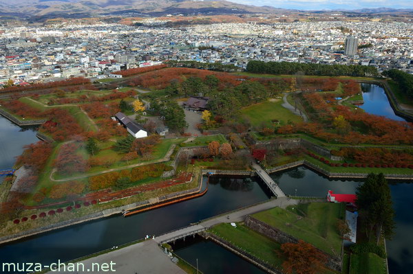 Goryokaku fort, View from Goryokaku Tower, Hakodate Goryokaku fort, View from Goryokaku Tower, Hakodate