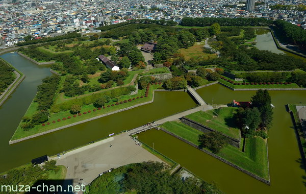 Goryokaku fort, View from Goryokaku Tower, Hakodate