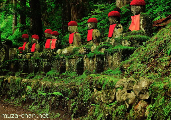 Jizo statues, Kanmangafuchi Abyss, Nikko Jizo statues, Kanmangafuchi Abyss, Nikko