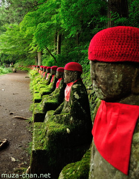 Jizo statues, Kanmangafuchi Abyss, Nikko Jizo statues, Kanmangafuchi Abyss, Nikko