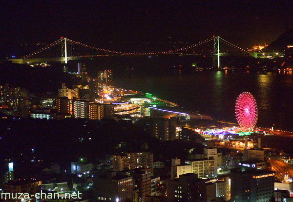 View from Kaikyo Yume Tower, Shimonoseki