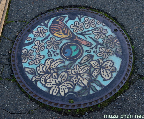 Manhole cover, Kitakami, Iwate Manhole cover, Kitakami, Iwate