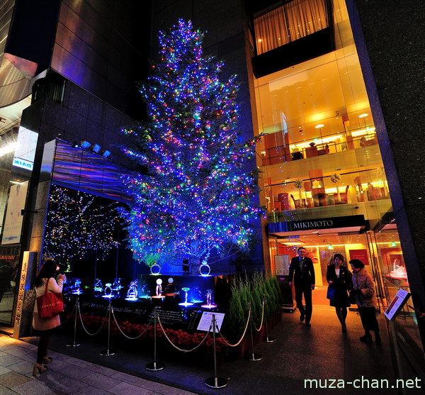 Tokyo Christmas Illuminations, Mikimoto Jumbo Christmas Tree Tokyo Christmas Illuminations, Mikimoto Jumbo Christmas Tree