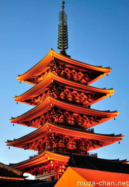Senso-ji Temple Pagoda, Asakusa, Tokyo Senso-ji Temple Pagoda, Asakusa, Tokyo