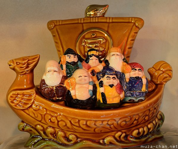 The Seven Gods of Luck on their ship, Takarabune The Seven Gods of Luck on their ship, Takarabune