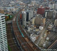 Shinkansen, view from Aer Observation Terrace
