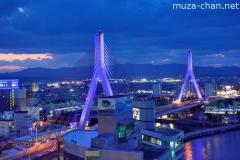 Aomori Bay Bridge night illumination