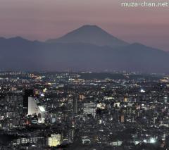 Mount Fuji viewed from Tokyo skyscraper