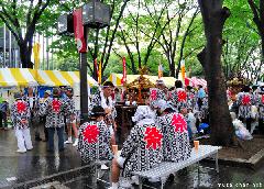 Gathering for the Mikoshi Parade
