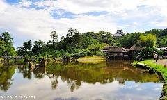 Japanese castle garden
