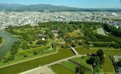 Japan's first Western-style fort, the  star-shaped Goryokaku