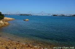 Great Seto Bridge, view from Honjima