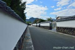 Traditional street in Hagi castle town