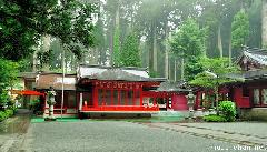 Hakone Shrine in vivid colors