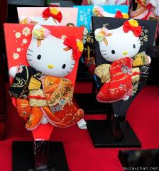 Hello Kitty good luck charms, Hagoita