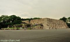 The stone foundation of the former Edo Castle