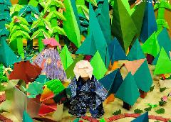 Japanese traditions, Umbrella ghost, Origami version