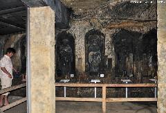 Inside the Benten-kutsu Cave from Kamakura