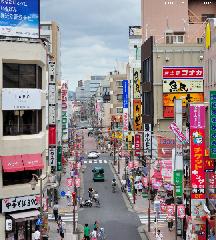 Japanese Street Scenes, Katsushika