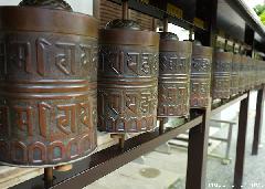 Rare prayer wheel in Japan